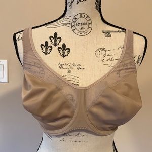 High support beige bra